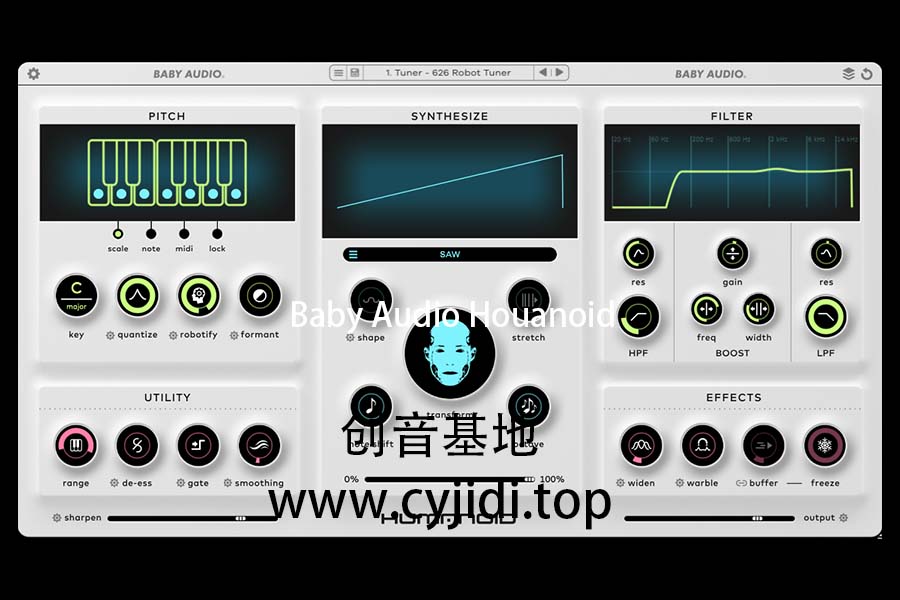 Baby Audio Humanoid v1.0.0【WIN】人声效果器电音机器人音效音插件