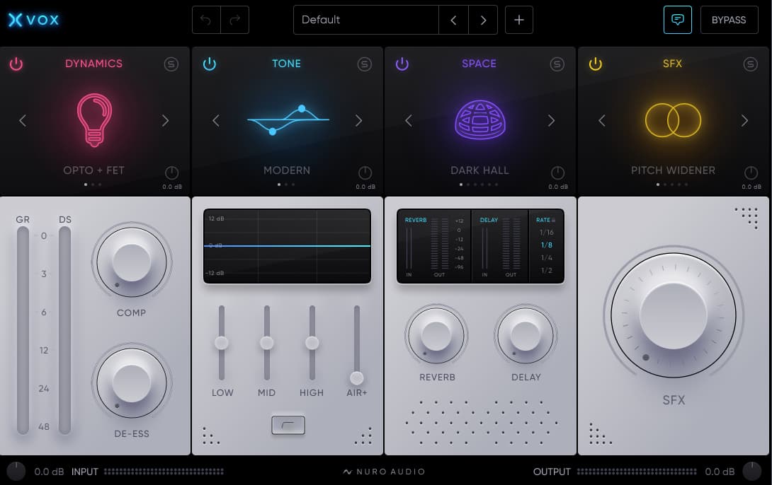 【win】Nuro Audio Xvox v1.1.1-TCD一键人声混音插件