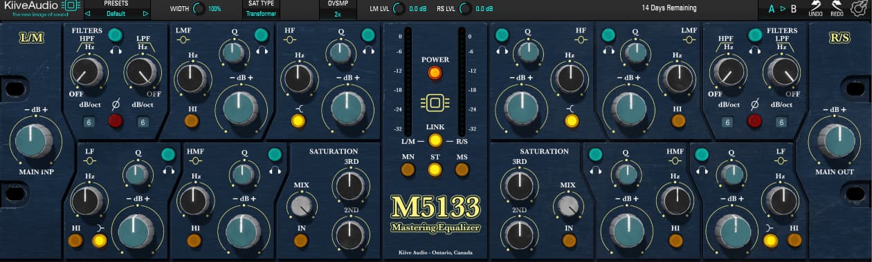 【win】Kiive Audio – M5133 Mastering Equalizer v1.0.0 母带均衡效果器