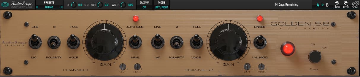 【win】Kiive Audio – AudioScape Golden 58 v1.1.0真空管话放插件