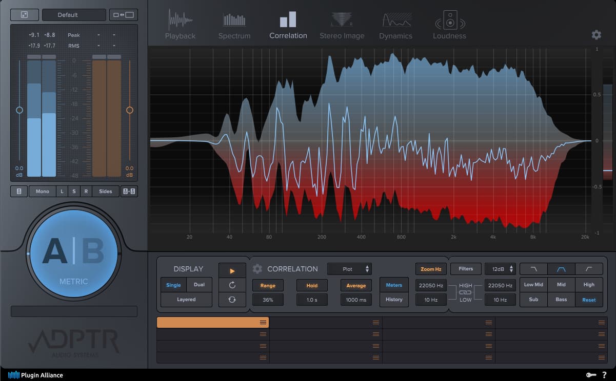 【win】Plugin Alliance – ADPTR Metric AB 音频测量和分析插件