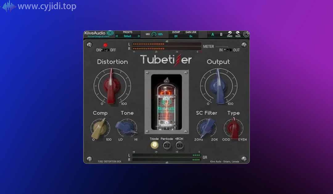 饱和压缩效果器插件Kiive Audio – Tubetizer v1.0.0-WIN