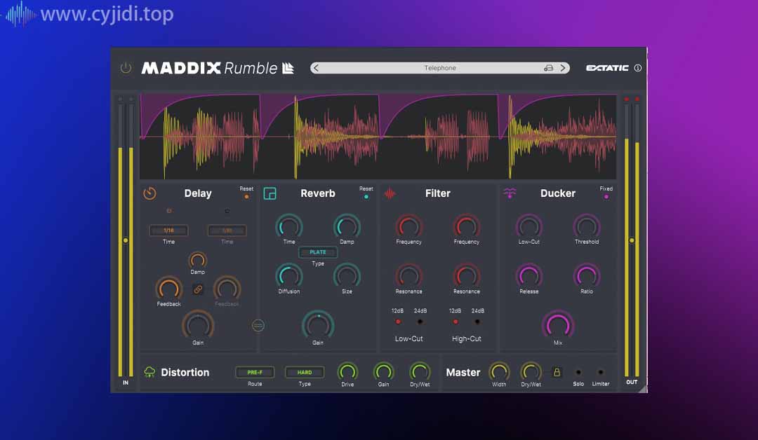 延迟|混响|滤波|闪避Maddix Rumble v1.0.2 VST3、AAX x64 [13.09.2024]-WIN