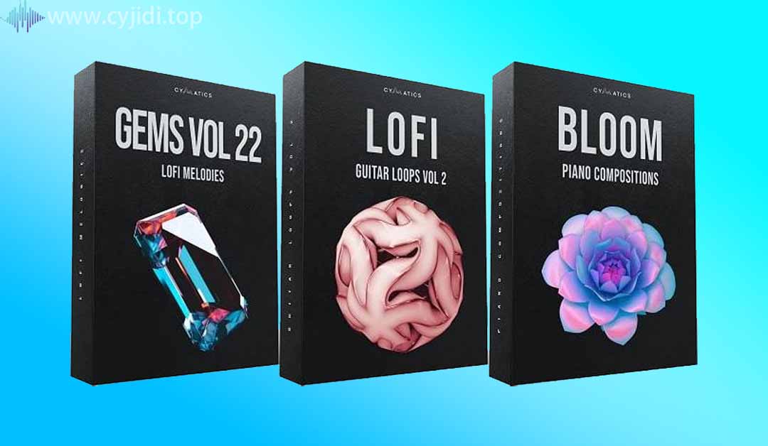 吉他循环和钢琴Loop-Cymatics – LoFi 捆绑包（MIDI、WAV）
