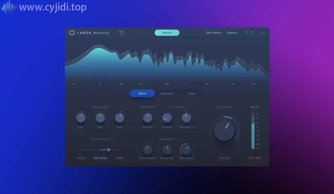 LANDR母带制作插件 – Mastering Plugin Pro v1.1.17— WiN
