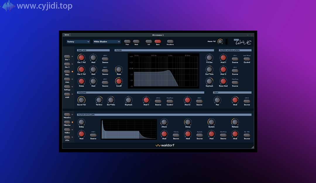 华尔滤波器-Waldorf – Microwave 1 v1.1.0 Win 版