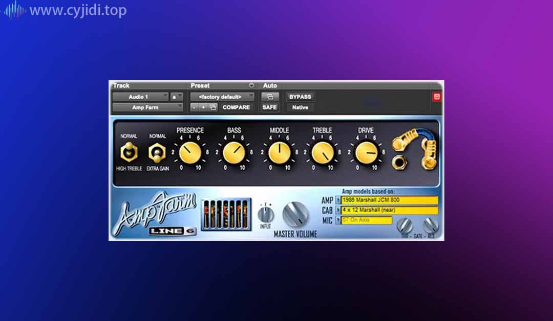雅马哈吉他合成器 – Line 6 Amp Farm v4.0.0 – WIN