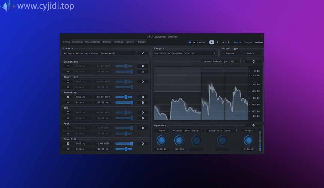 APU 响度限制器- Loudness Limiter v3.0.0-MAC