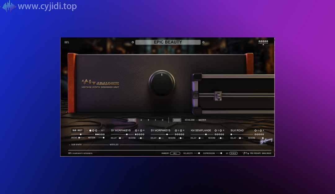 延迟和混响-Karanyi Sounds – Polyscape Analogue v1.0.0-WIN