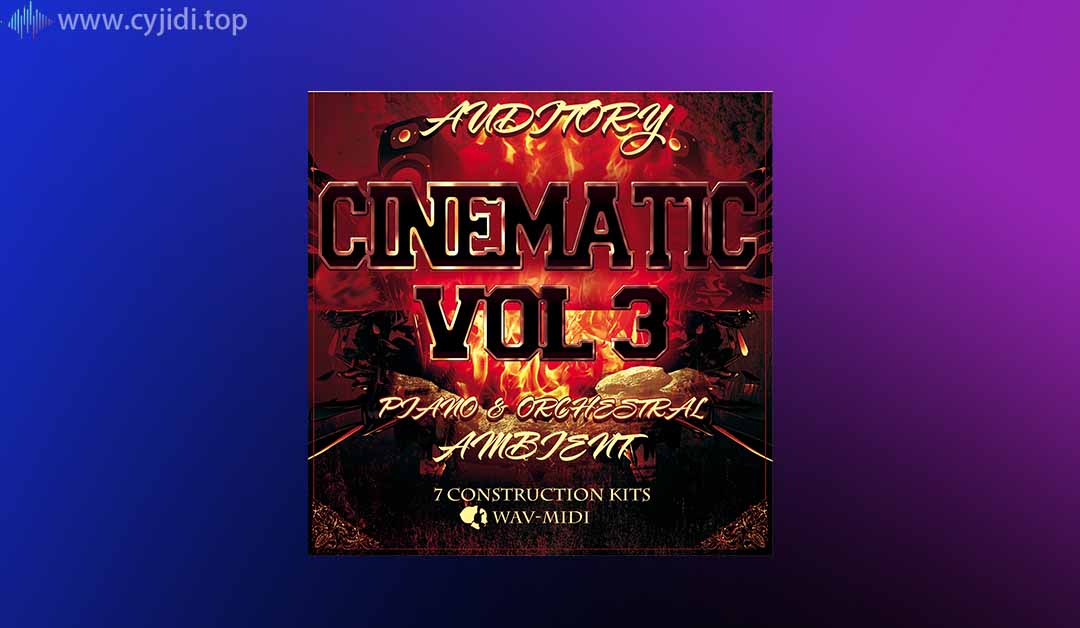 电影钢琴和管弦乐环境 – Auditory –  Vol 3 （WAV， MIDI）