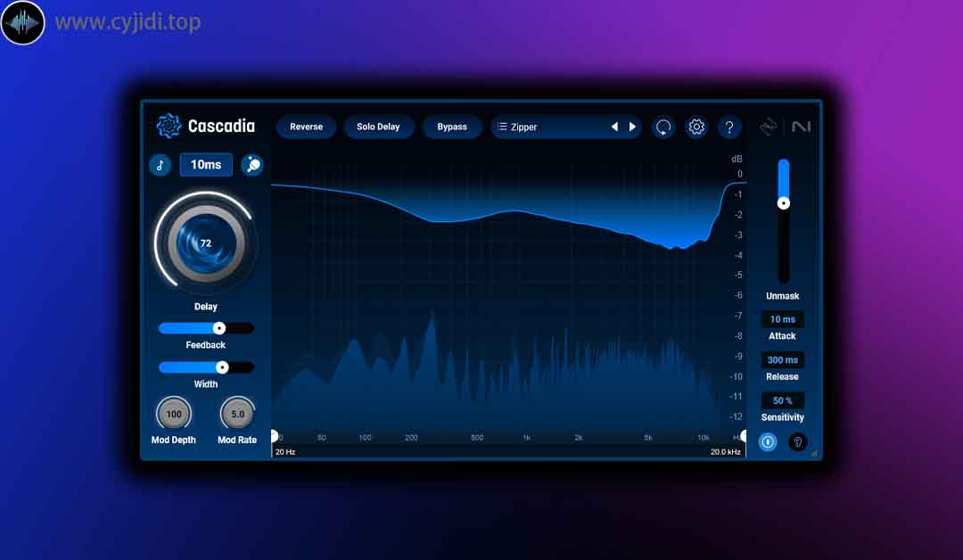 人声延迟器 – iZotope – Cascadia – WiN
