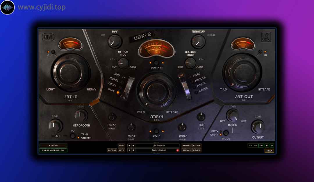 补偿压缩器 – Kush Audio – UBK-2 v1.0.1 – WiN