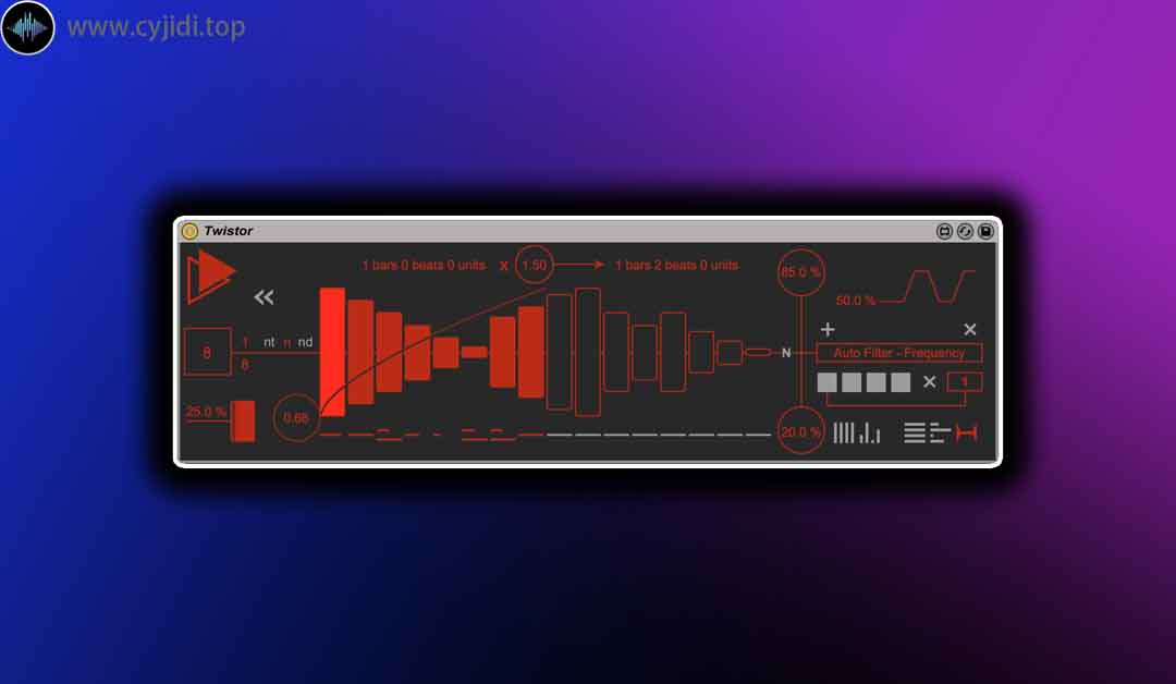 插件包 – Ableton – K-Devices Twistor 1.0 amxd (Max For Live)