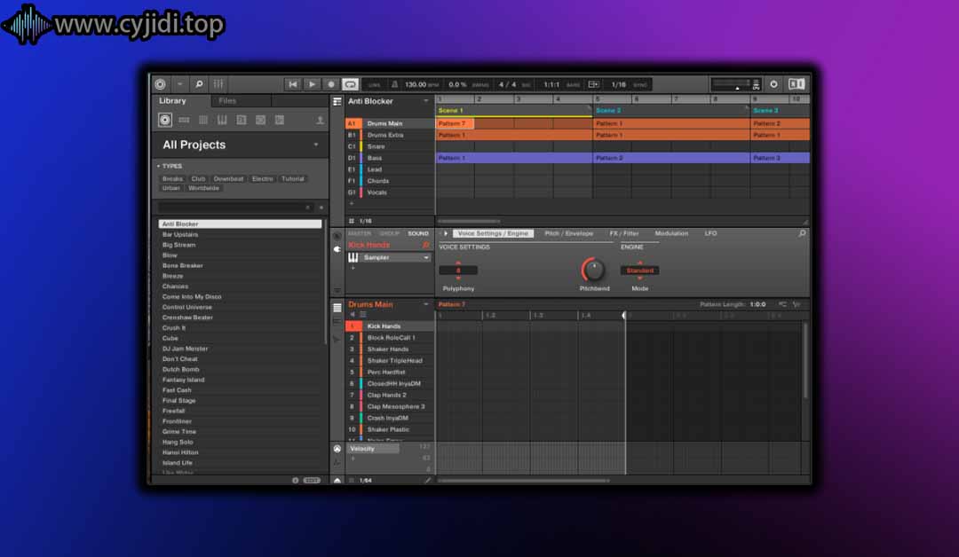 乐器合成器 – Native Instruments –  Maschine 3 – MAC
