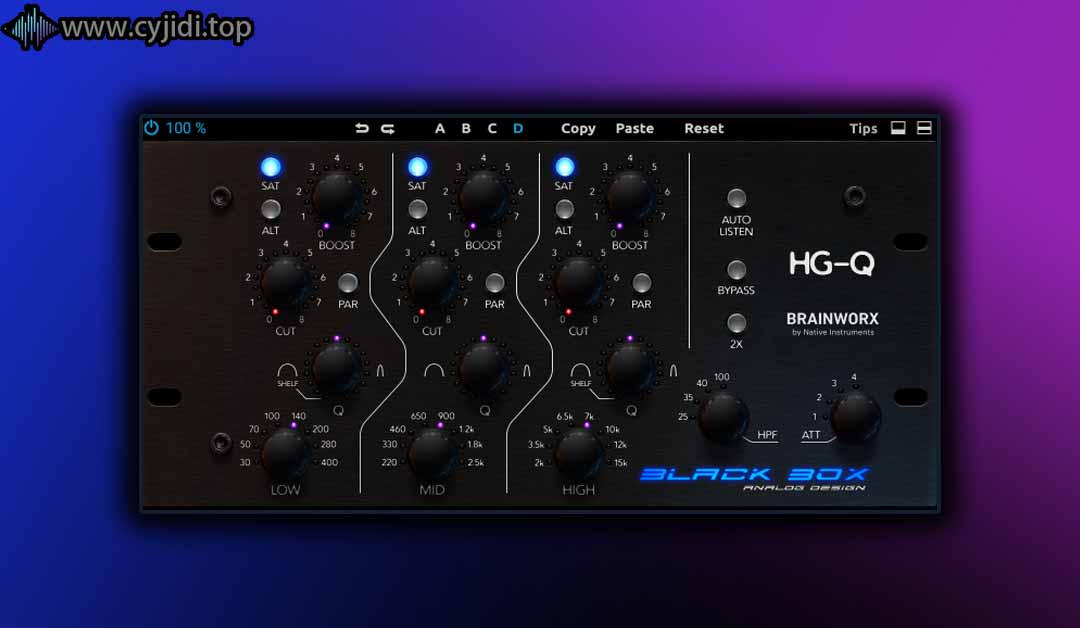 插件联盟 – 均衡器 Brainworx Brainworx 黑匣子模拟设计HG-Q  –  WiN