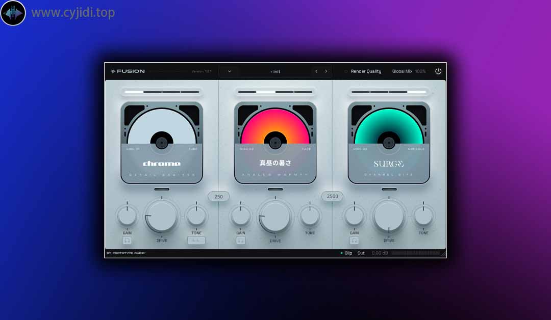 饱和器 – Prototype Audio –  Fusion v1.2.1 – WiN