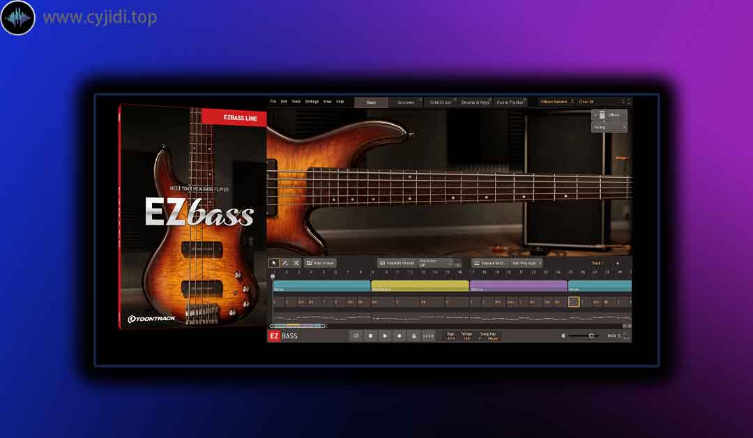 采样器 – Toontrack EZbass 1.0.0 EZ贝斯（WiN）