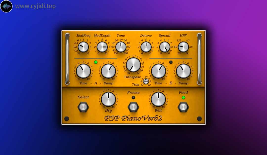 混响效果器 – PSPaudioware – PSP PianoVerb2 2.5.5 – WiN