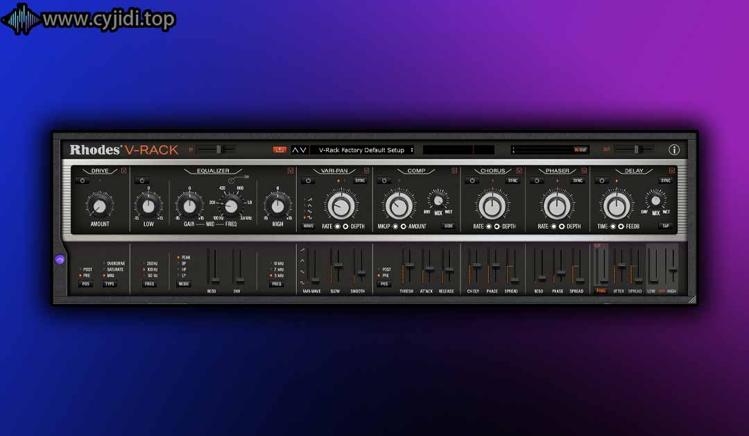 前置放大器 – Rhodes Music –  V-Rack – WiN