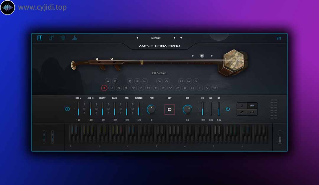乐器合成器 – Ample Sound – Ample China 二胡 for WiN