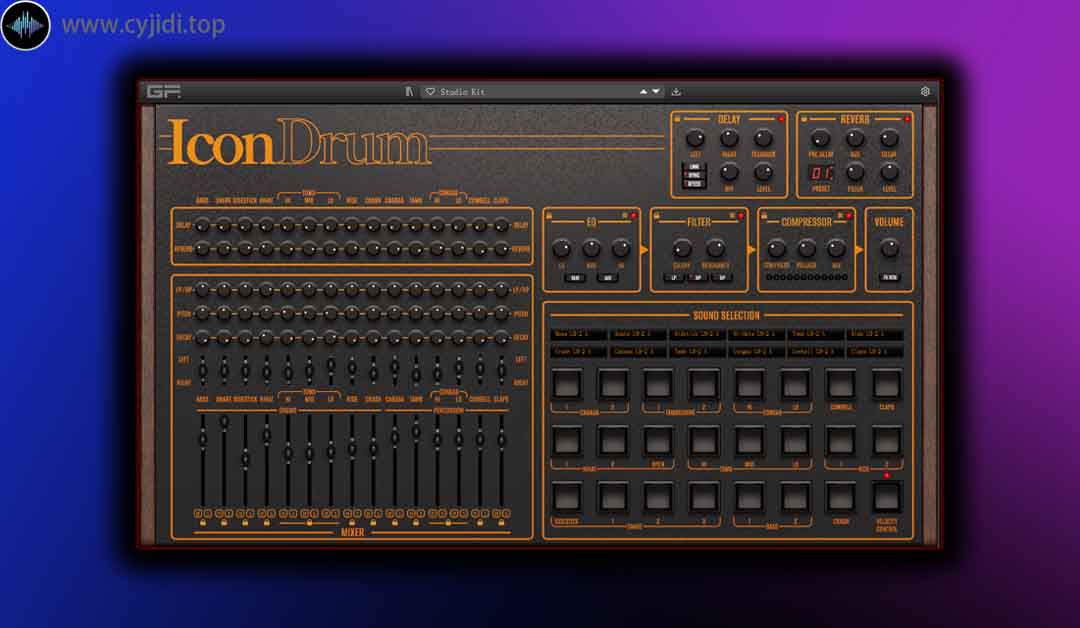 乐器合成器 – GForce – IconDrum – Mac