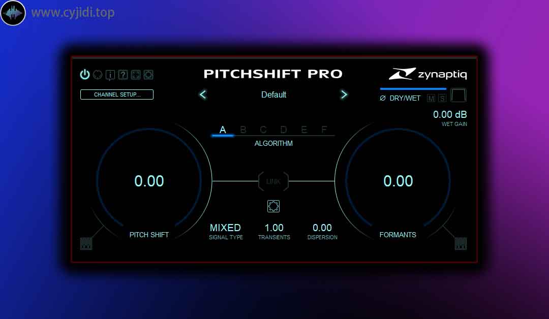 后期混音插件 – Zynaptiq  PITCHSHIFT PRO v1.2.0  WiN