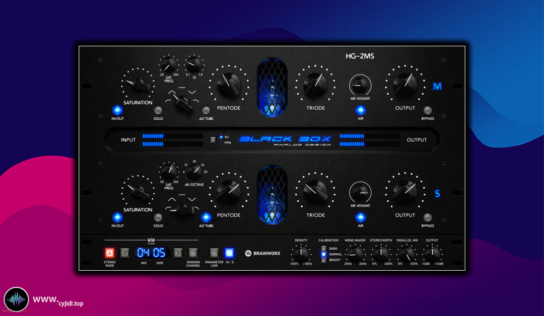 电子管饱和效果器 – Brainworx Black box HG-2MS 1.3.1（HG-2增强版）[MAC]