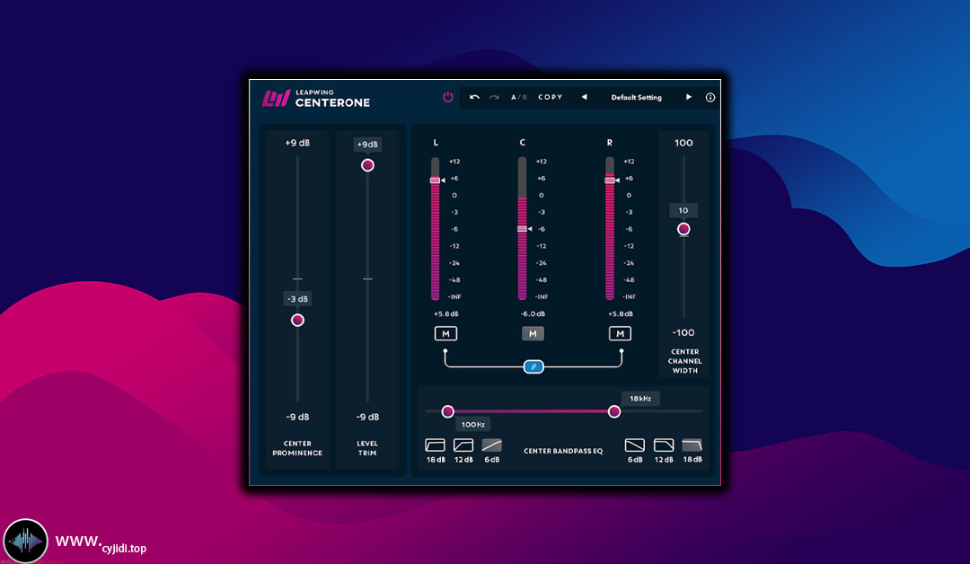 母带立体声效果器 – Leapwing Audio CenterOne v2.6 [WiN]