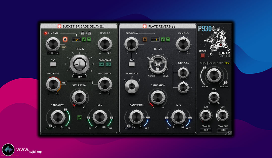 混响效果器 – P930 Lunar Lander v1.0.6 [WIN]