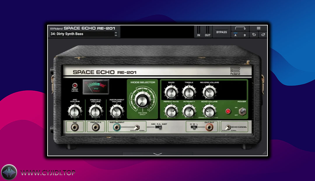 效果器 – Roland Cloud – RE-201 v1.0.1 传奇磁带延迟器（WIN）