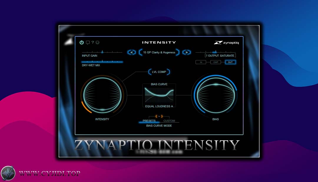 效果器 – Zynaptiq INTENSITY 2.0 动态频谱塑形插件（WIN）