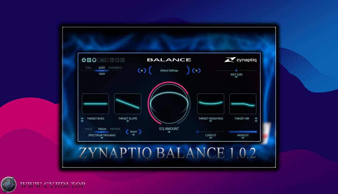 效果器 – Zynaptiq BALANCE 1.0.2 智能频谱平衡插件（WIN）