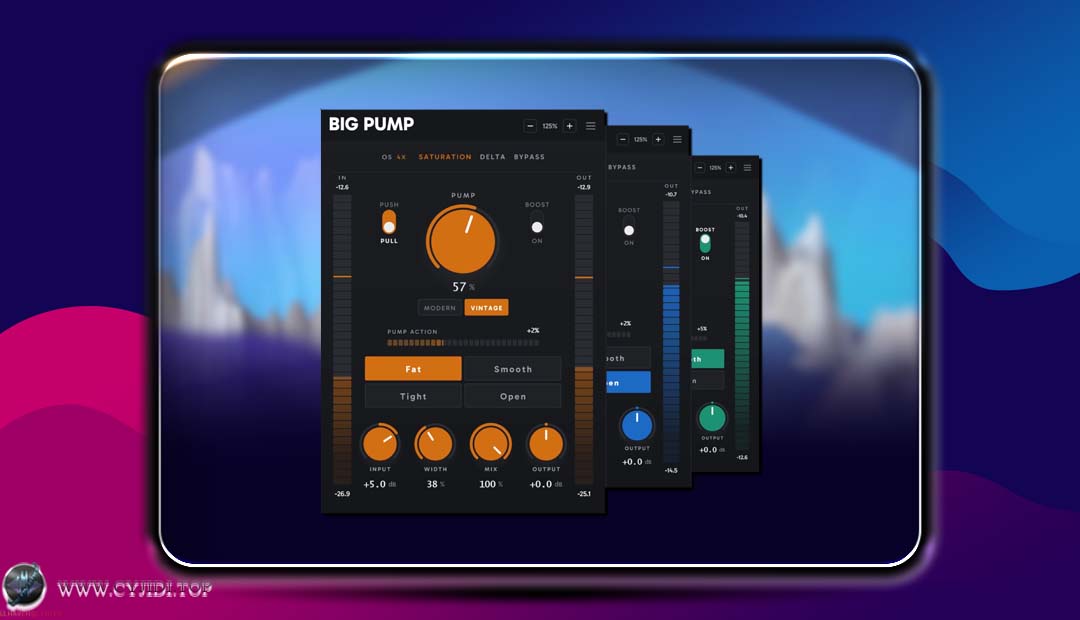 单旋钮响度塑形插件 | Big Man Labs – Big Pump v1.1.1 | WIN |