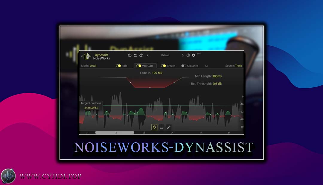 效果器 – NoiseWorks – DynAssist 2.1.4 动态噪声模拟插件（WIN）