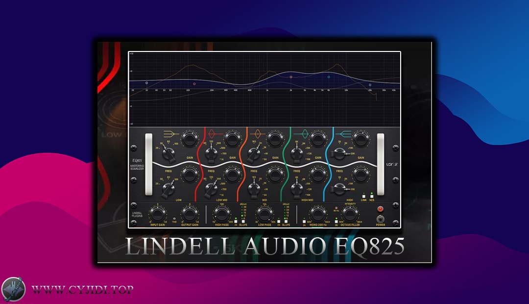 效果器 – Plugin Alliance Lindell Audio EQ825 v1.0.0 插件联盟专业级均衡器插件（MAC）