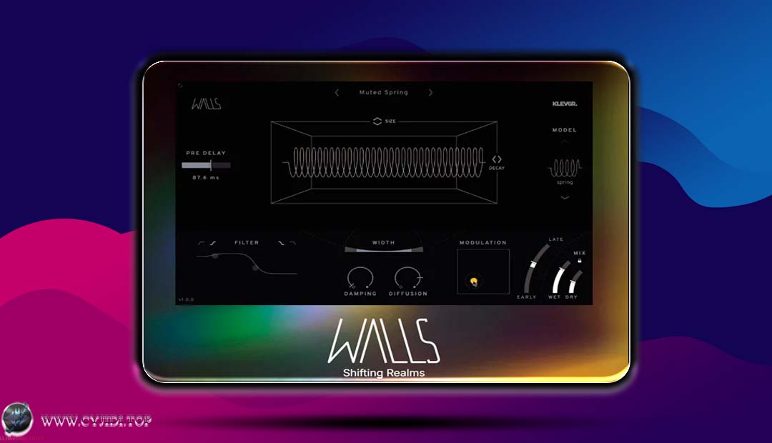 效果器 – Klevgrand – Walls v1.0.0 创新算法混响效果器（Windows）
