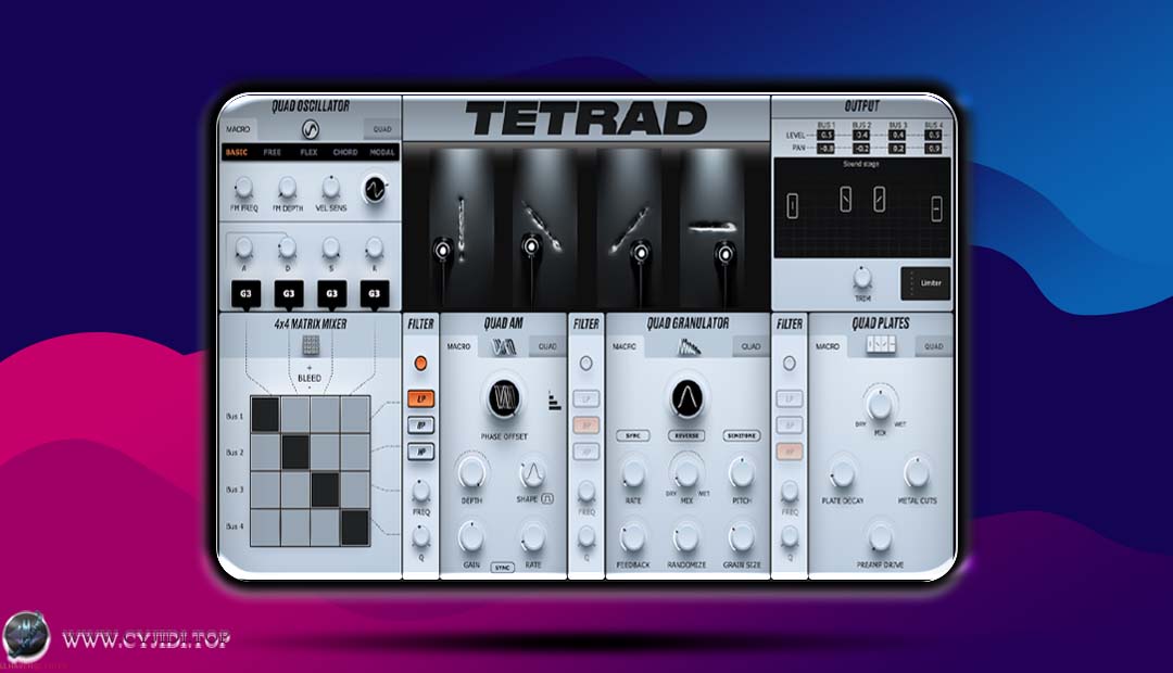 合成器 · Physical Audio Tetrad v1.0.2 · 颗粒合成器（WIN）
