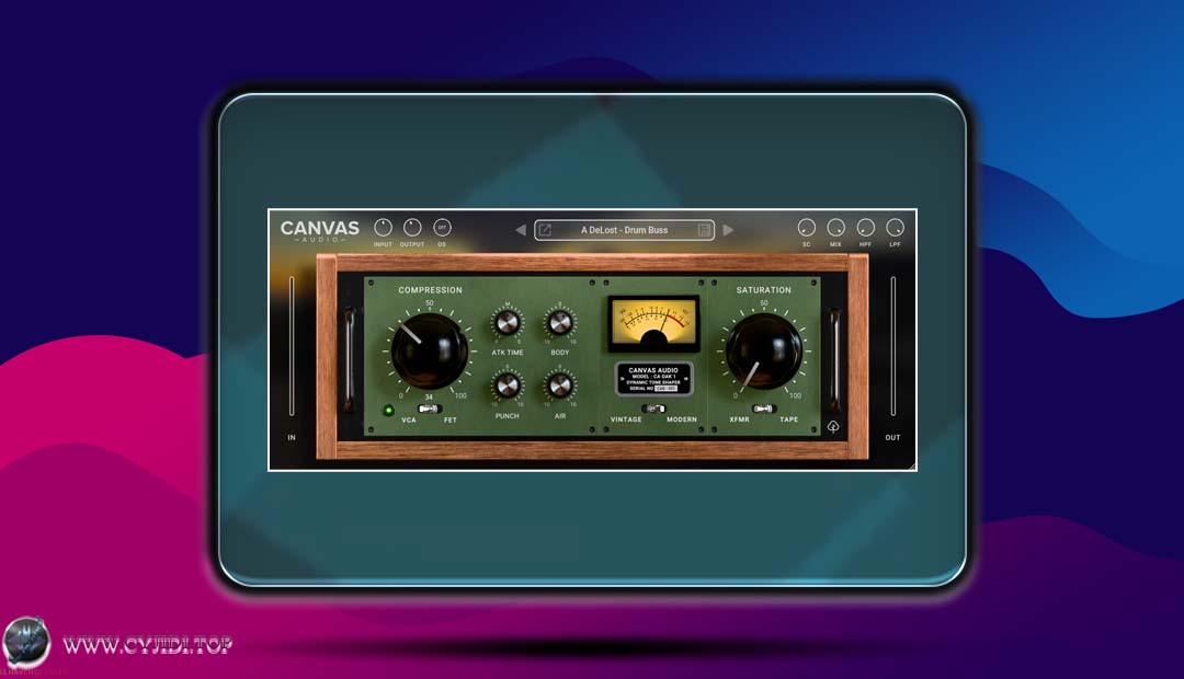 效果器 · Audioloom Canvas Audio Oak Dynamic Tone Shaper 1.0.0 动态染色效果器（WIN）