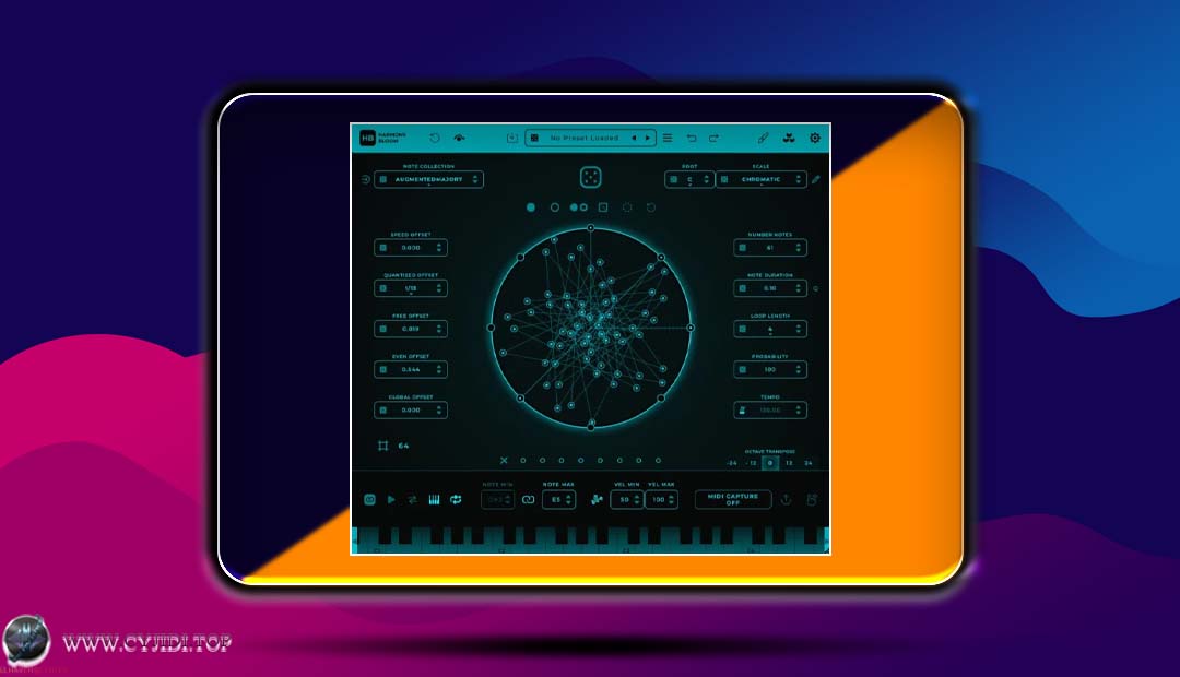 效果器 – Mario Nieto Harmony Bloomv1.3.4 MIDI 旋律生成器（WIN）