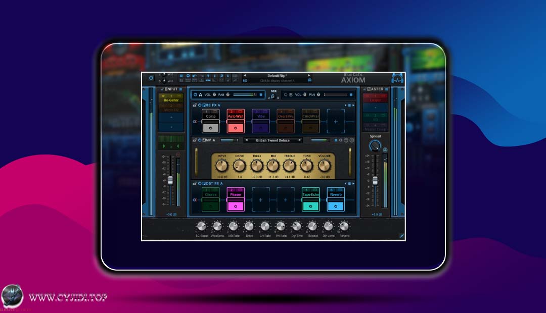 插件/软件 – Blue Cat Audio Axiom v2.2 吉他/贝斯多效果处理器（WIN）