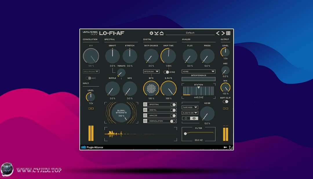 插件联盟 · Unfiltered Audio lo-fi-af v1.1.11 · 低保真效果器（WIN）