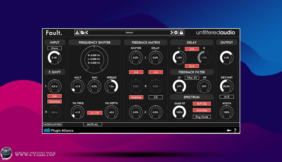 插件联盟 · Unfiltered Audio Fault v1.4.1 · 多重效果插件（WIN）