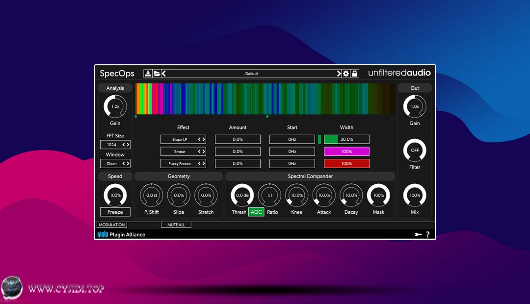 插件联盟 · Unfiltered Audio SpecOps v1.4.0 · 实时频谱处理效果器（WIN）