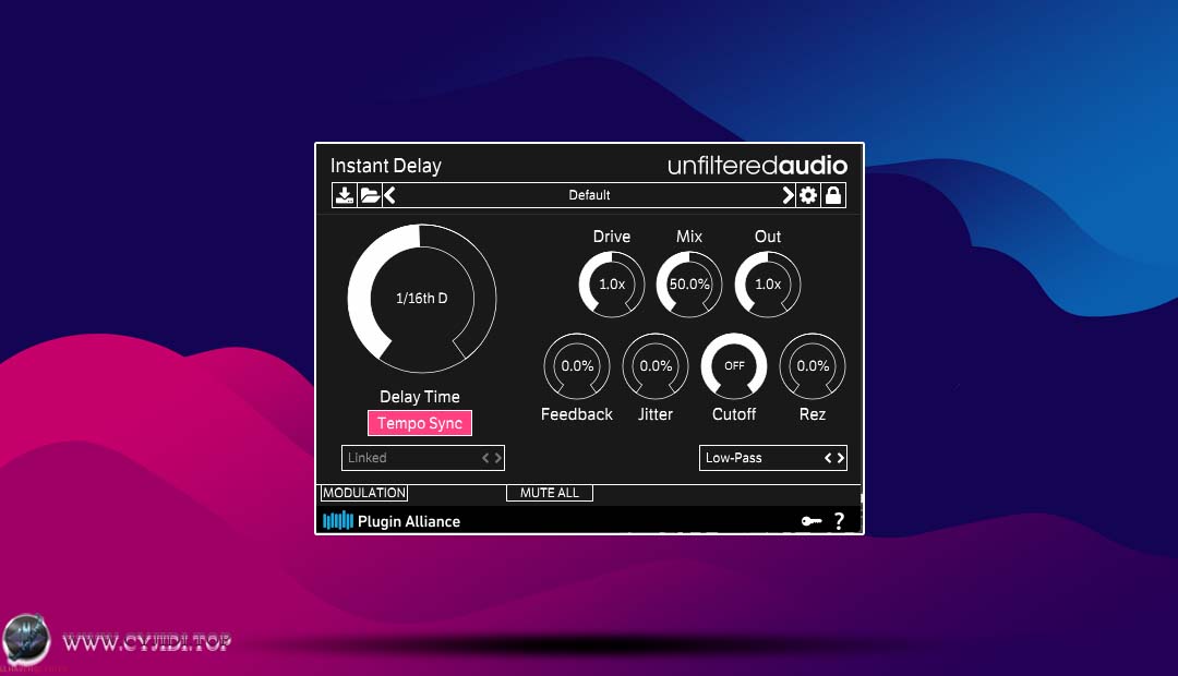 插件联盟 · Unfiltered Audio Instant Delay v1.3.1 · 延迟效果器（WIN）