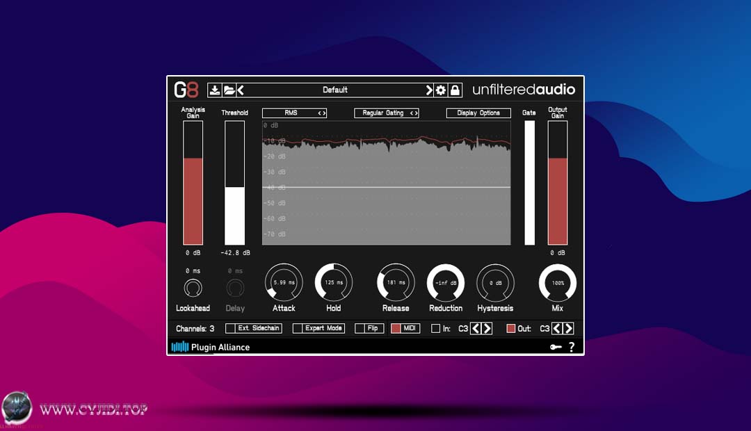 插件联盟 · Unfiltered Audio G8 v1.6.2 ·动态门限/扩展器 （WIN）
