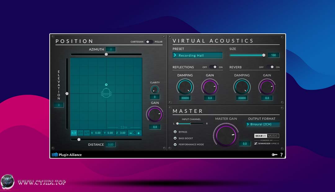 插件联盟 · dearVR music v1.10.0 · 沉浸式 3D 音频制作插件（WIN）