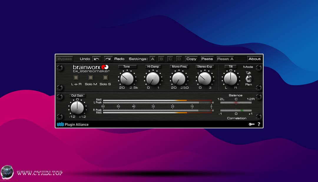 插件联盟 · bx_stereomaker v1.14.1 · 立体声场处理器（WIN）