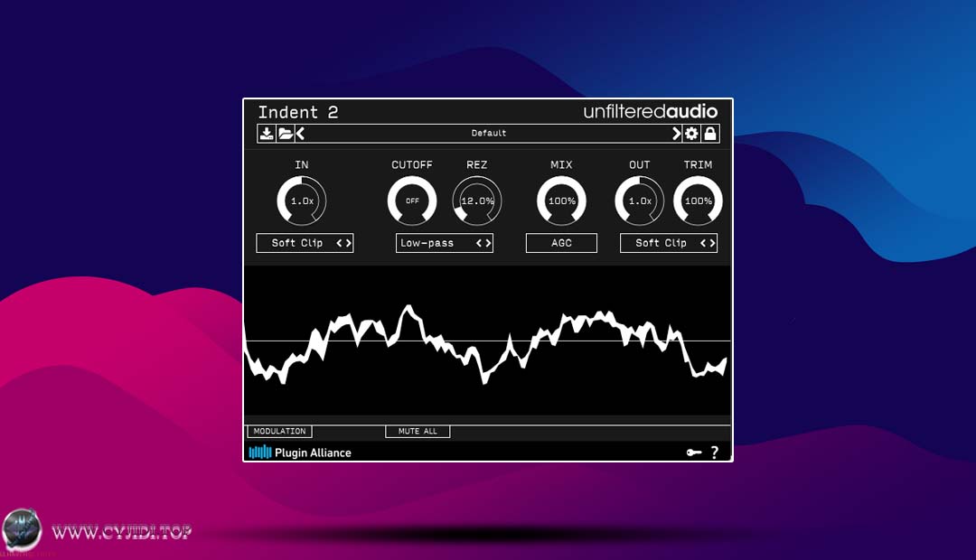 插件联盟 · Unfiltered Audio Indent 2 v2.4.1 · 波形塑形动态处理器（WIN）