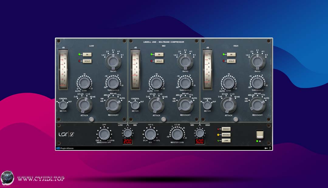 插件联盟 · Lindell 354E v1.0.4 · 多频段二极管桥式压缩器（WIN）