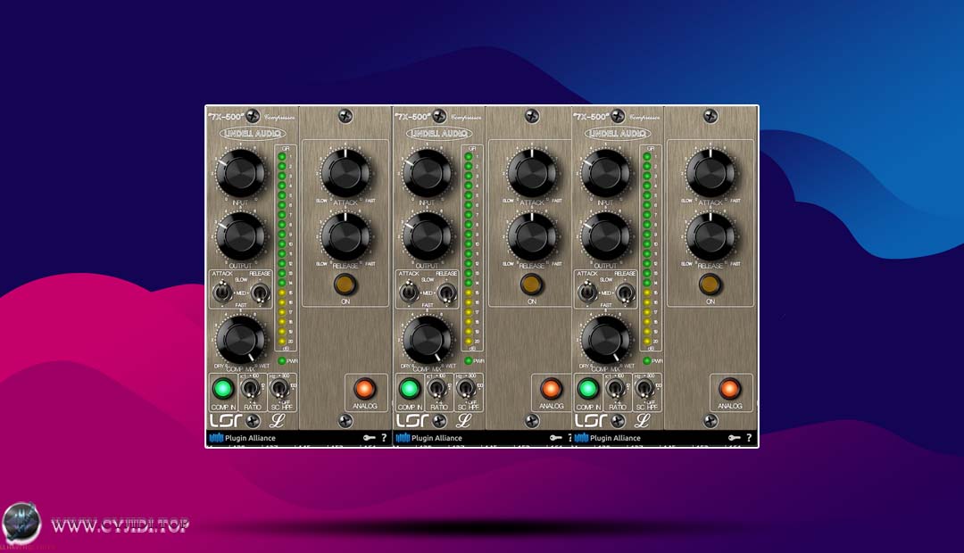 插件联盟 · Lindell 7X-500 v1.2.2 · FET压缩器/限制器（WIN）